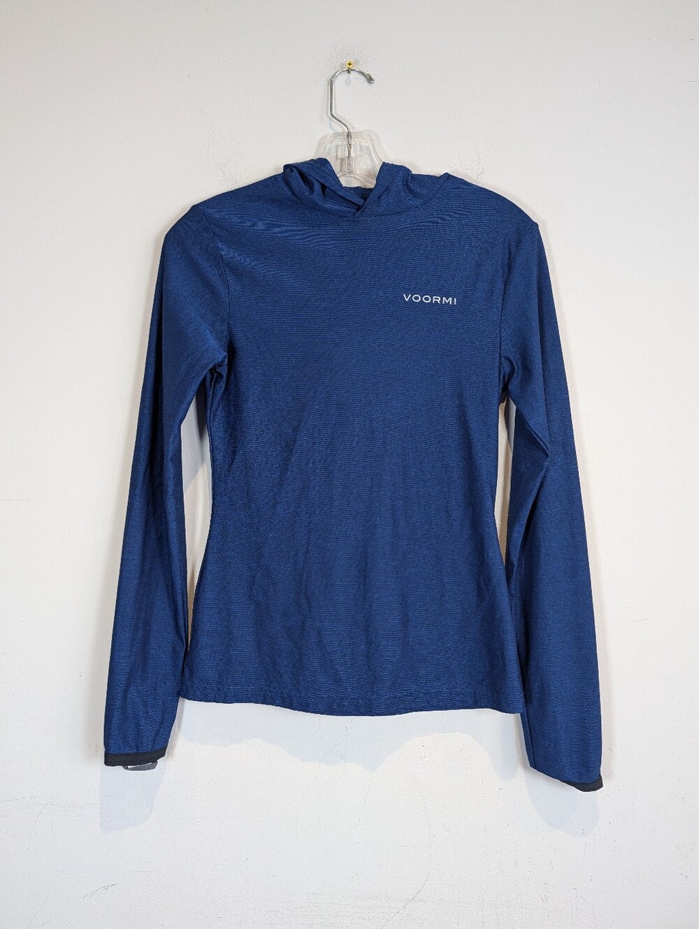 Voormi Blue Pullover Hoodie Long Sleeve Top, Size XS